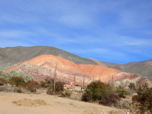 The seven colored hills of Purmamarca.